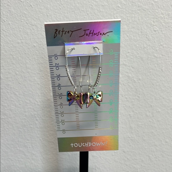 Betsey Johnson | Iridescent Bow Earrings 💕🏈 - Picture 5 of 7